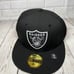 Las Vegas Raiders NFL 7 3/4 59Fifty New Era Hat Fitted Cap Black New Men