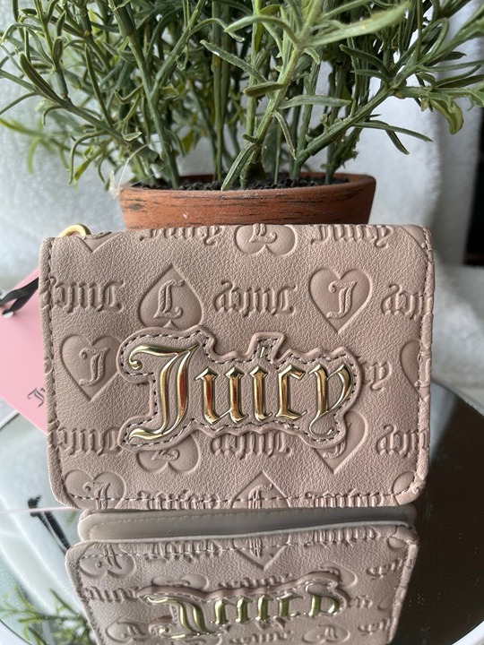 Juicy Couture Upgrade U Wallet Card Case Cafe NWT