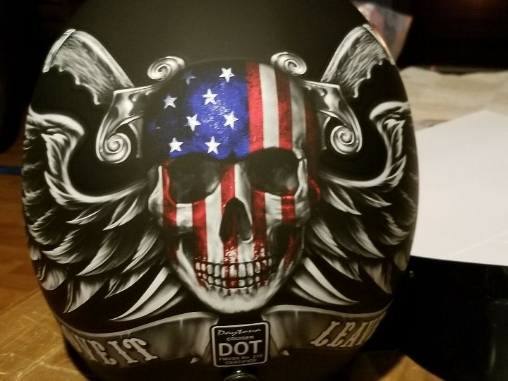 3/4 MOTORCYCLE HELMET WITH VISOR MEDIUM