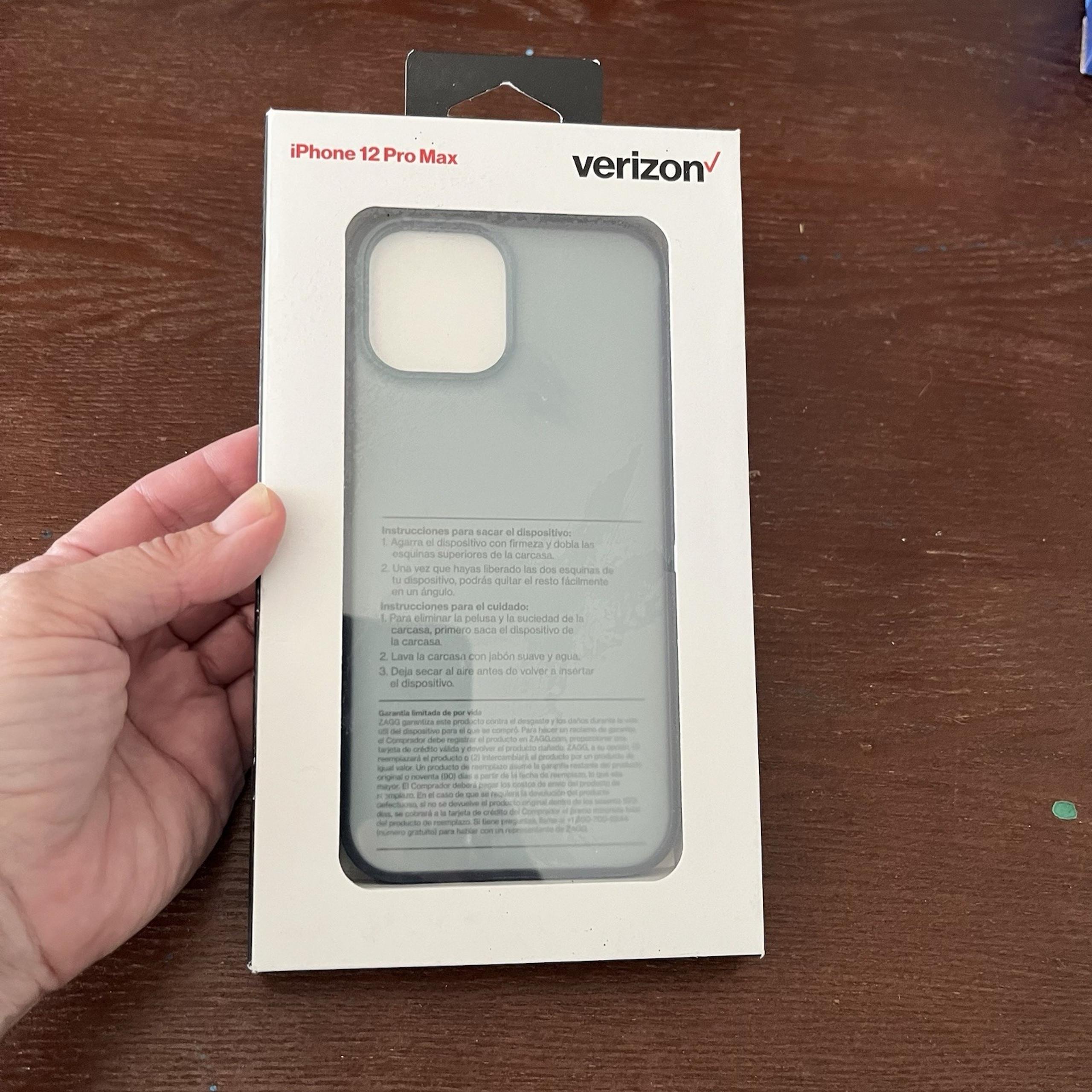 Blue Verizon Apple iPhone 12 Pro Max Slim Sustainable Phone Case  - NEW IN BOX