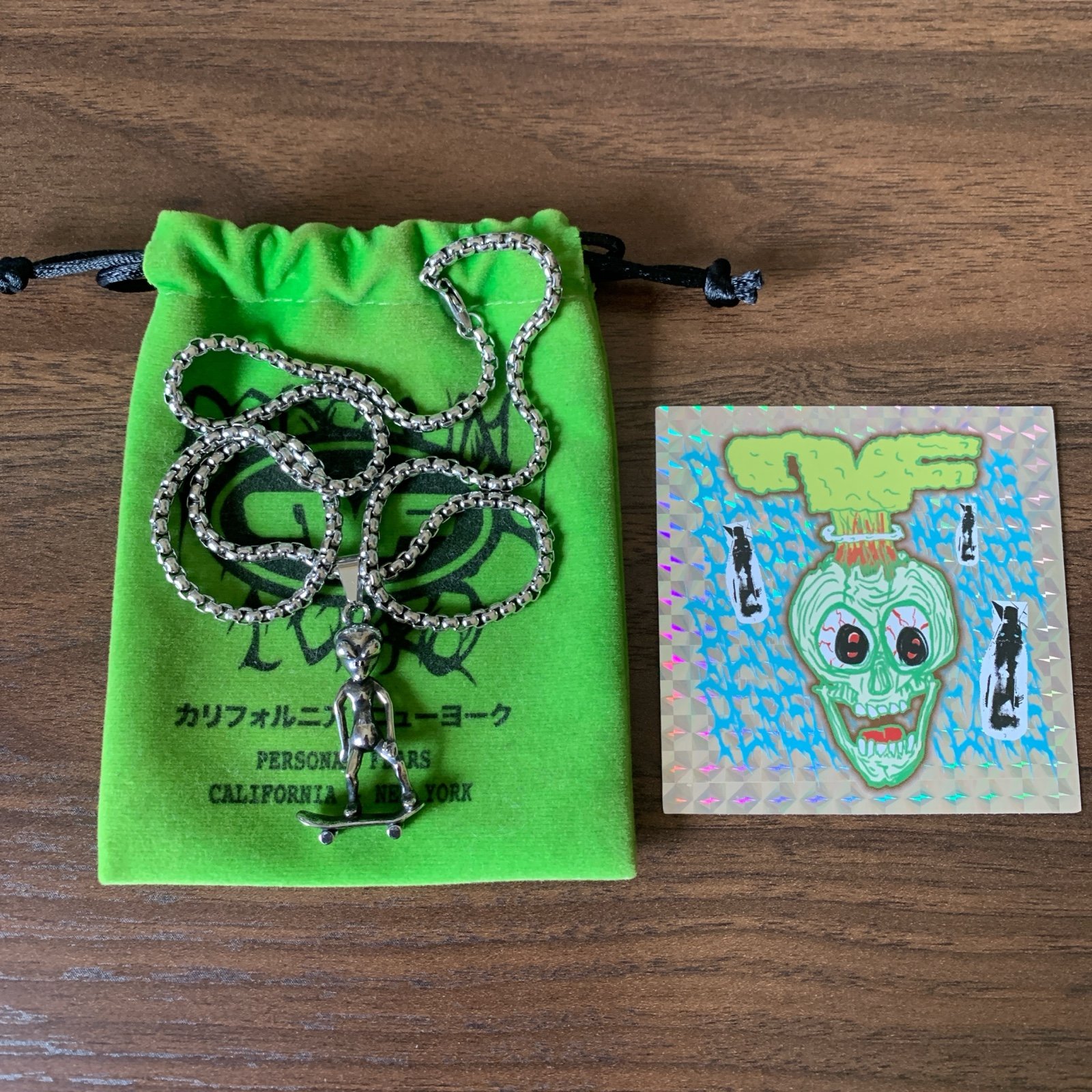 Personal Fears Alien SK8R Pendant Chain