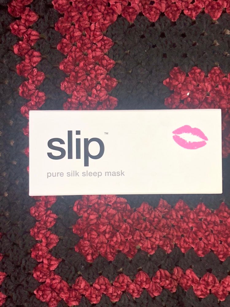 Brand new Slip pure silk pink kisses sleep mask