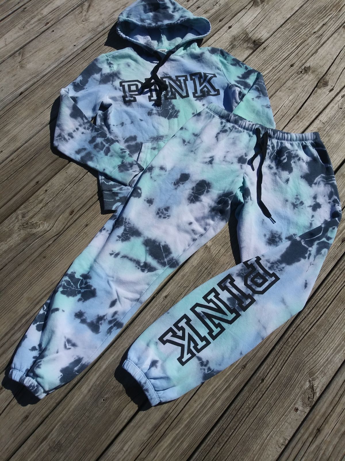 victoria secret tie dye sweatpants