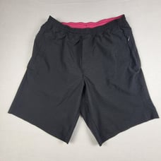 Birddogs Boom Shorts Men's XL Long Black Pink Lined Drawstring Pockets Athletic