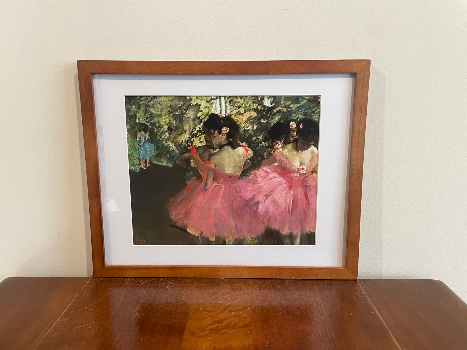 Degas Ballerinas In Pink Framed Print 15x12 Dancers Impressionist Wall Art