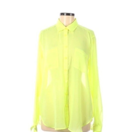 Victoria's Secret Shirt Top Long Sleeve Blouse Medium