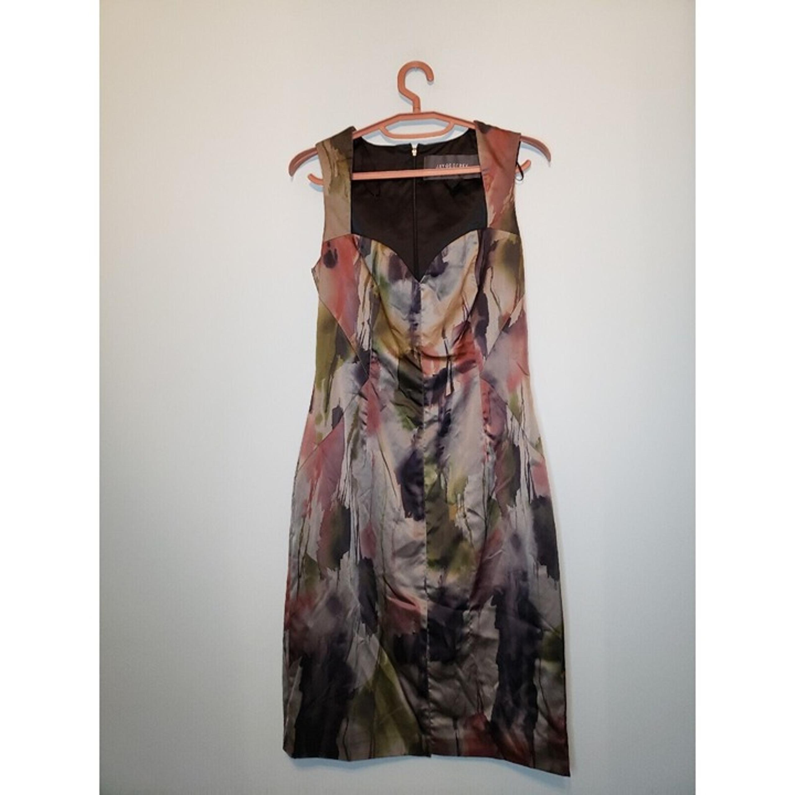 Jay Godfrey Womens 10 Sheath Dress Sleeveless Sweetheart Neckline Knee Length