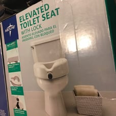 Raised Toilet Seat With Lock