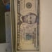 Misprint 5 dollar note