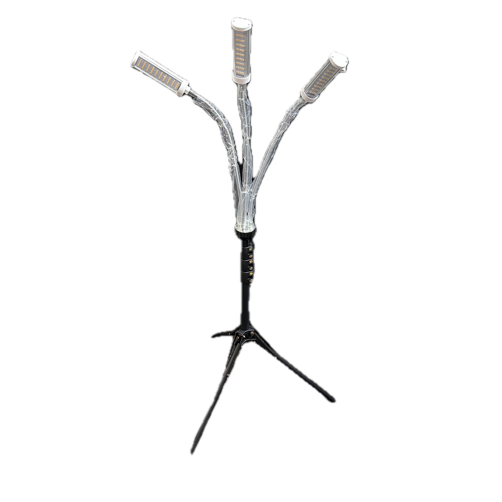 Grow Light with Three Adjustable Lights Adjustable Hight up to 5.5 feet tall