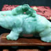 Burmese icy type A jadeite jade pendant.