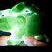 Burmese icy type A jadeite jade pendant.