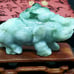 Burmese icy type A jadeite jade pendant.