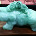 Burmese icy type A jadeite jade pendant.