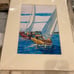 Bahamas water painting 11 x 14 approx rd1
