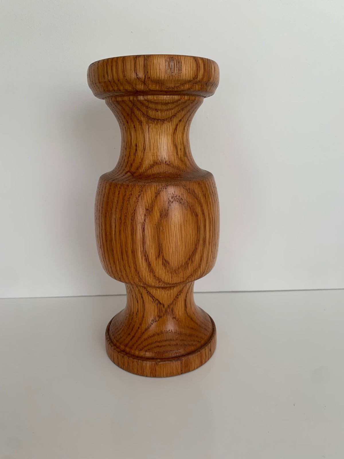 Vintage woodworkers unlimited MCM wooden candle holder candlestick