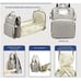 3-in-1 Diaper Bag Backpack Organizer with Travel Bed / Changing Station in Gray