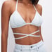 NWT Good American Denim Tiny Ties Bra Top