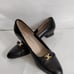 Salvatore Ferragamo Women’s Gancini Bit leather Loafers heel Shoes size 9AA
