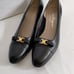 Salvatore Ferragamo Women’s Gancini Bit leather Loafers heel Shoes size 9AA