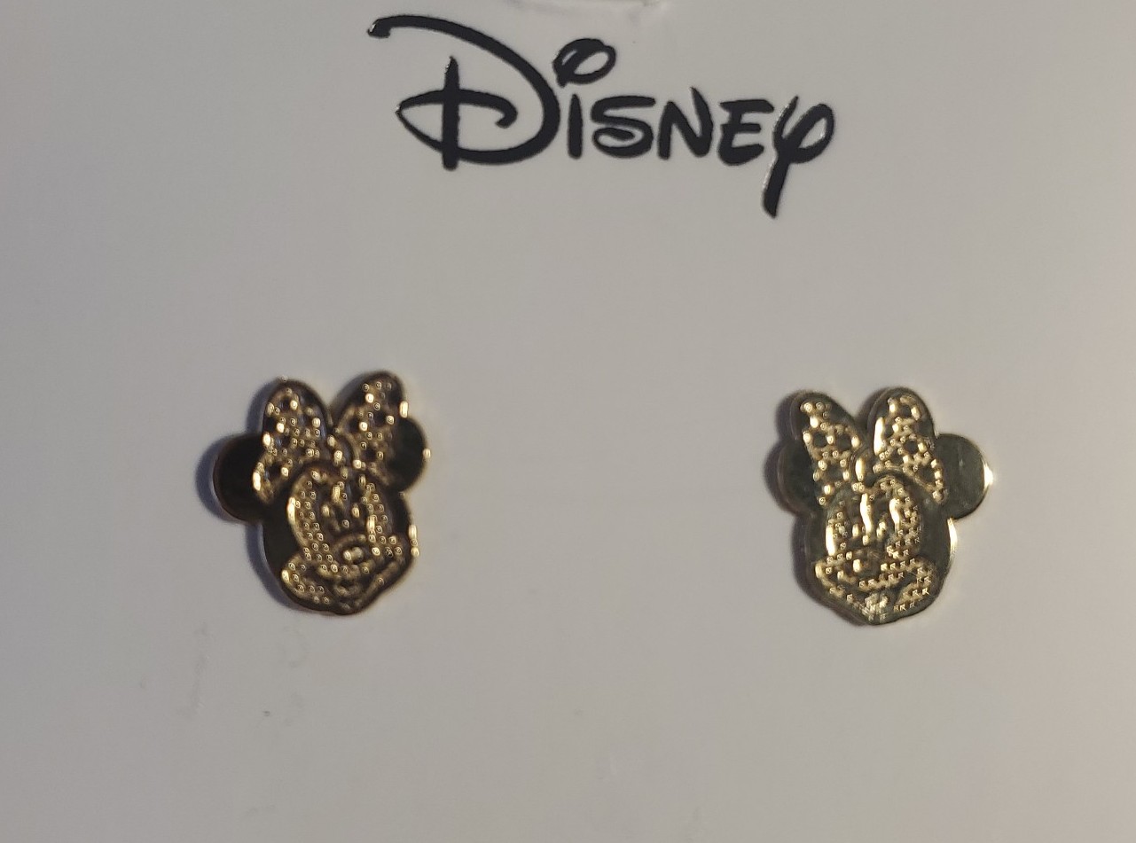 10k gold Disney Minnie mouse earrings