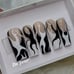 Splat Goth French Tip Acrylic Press on nails