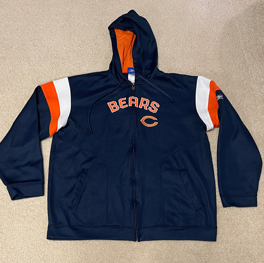 NFL Reebok - Chicago Bears - Zip Up Hooded Jacket - Size