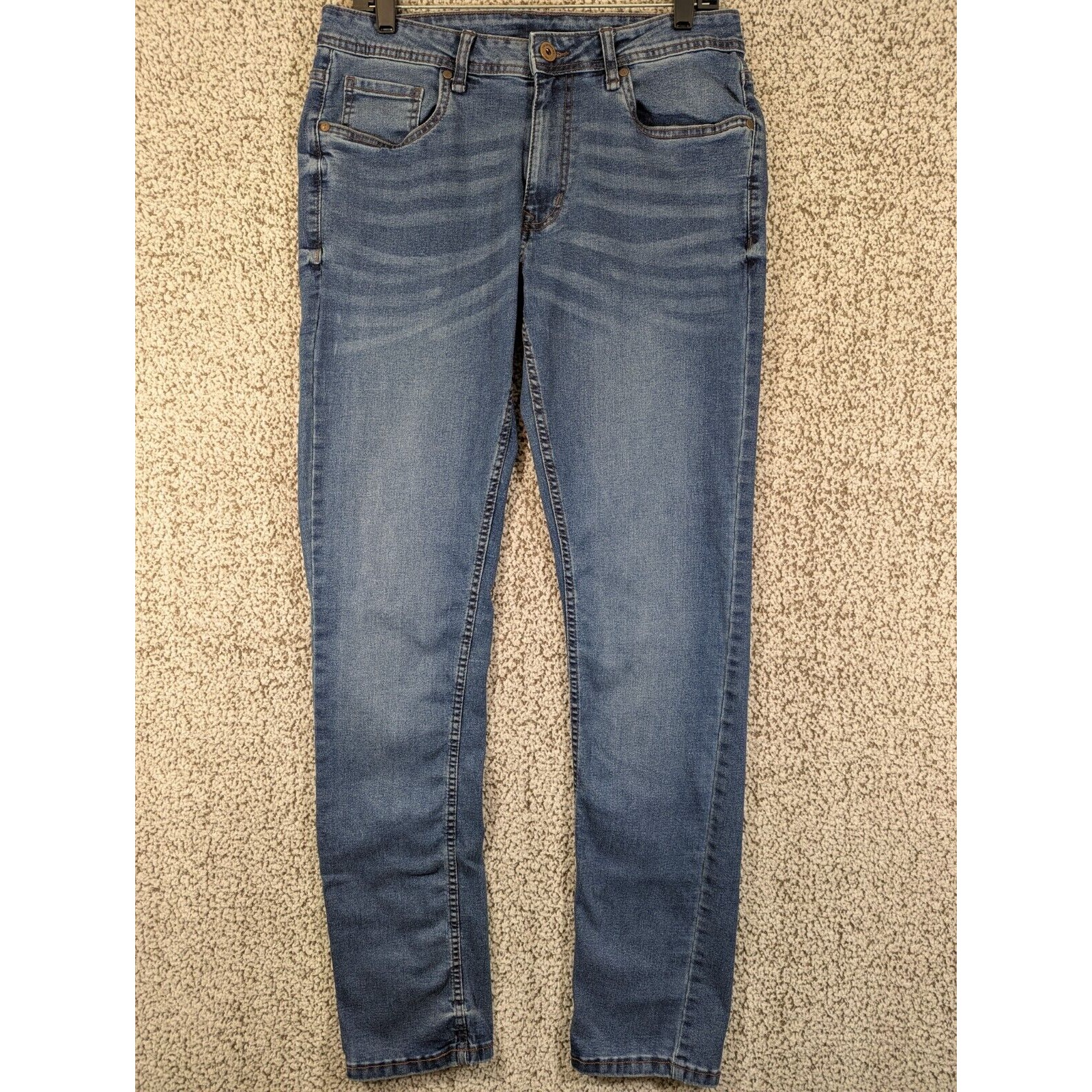 The Perfect Jean NYC Men 31x32 (Tag 31x34) Blue Slim Fit Stretch Denim