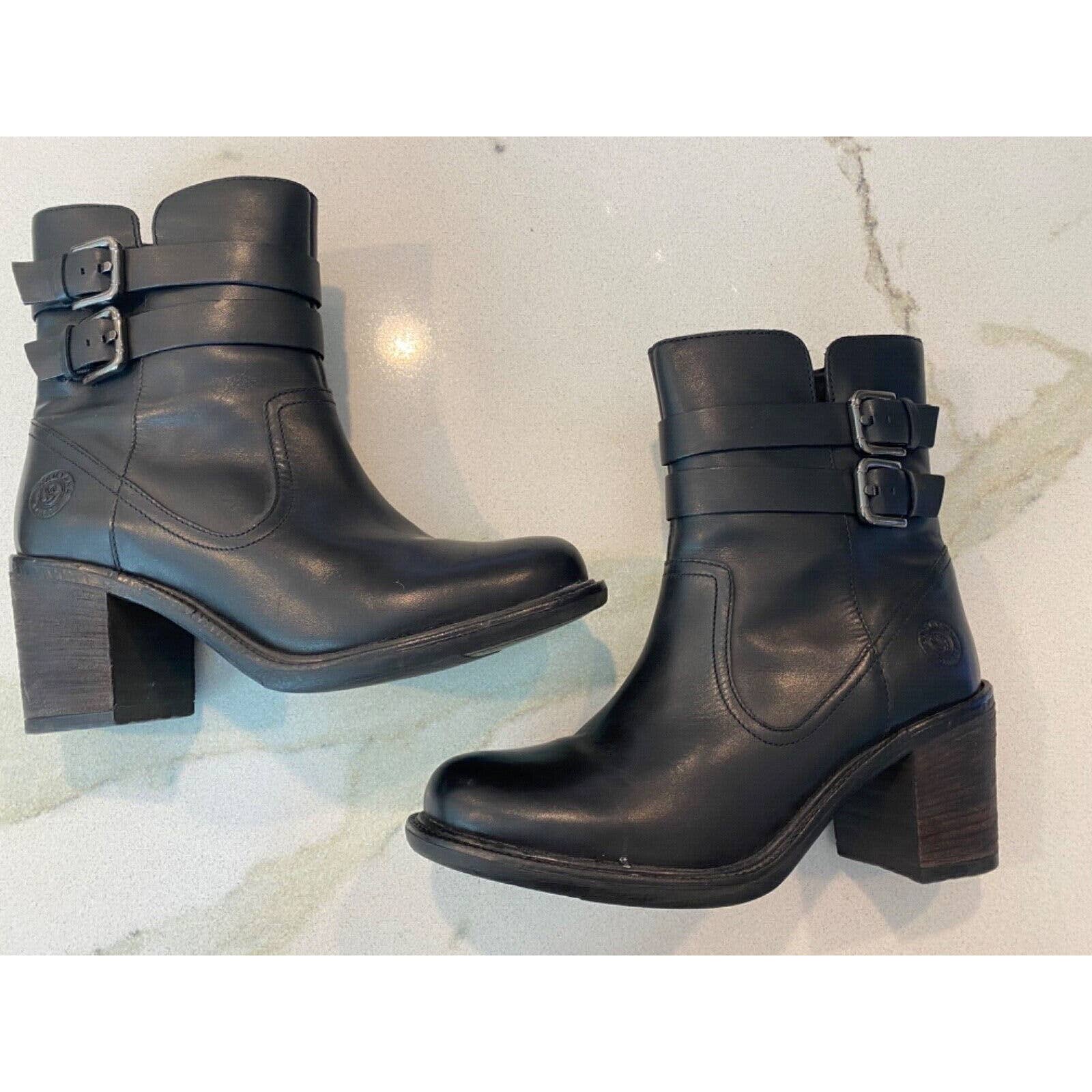 Santana Canada Women's size 9 Leather Sefora Heritage Boot, Black Heel Lined