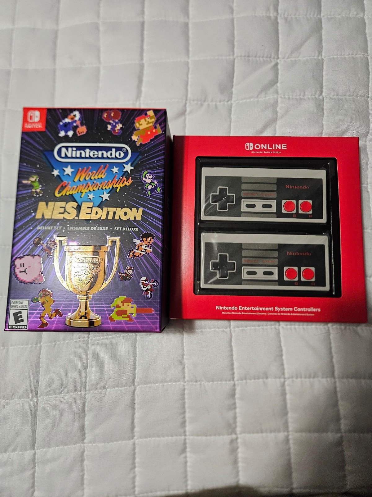 Nintendo World Championship NES Edition Deluxe set and NSO NES Controllers