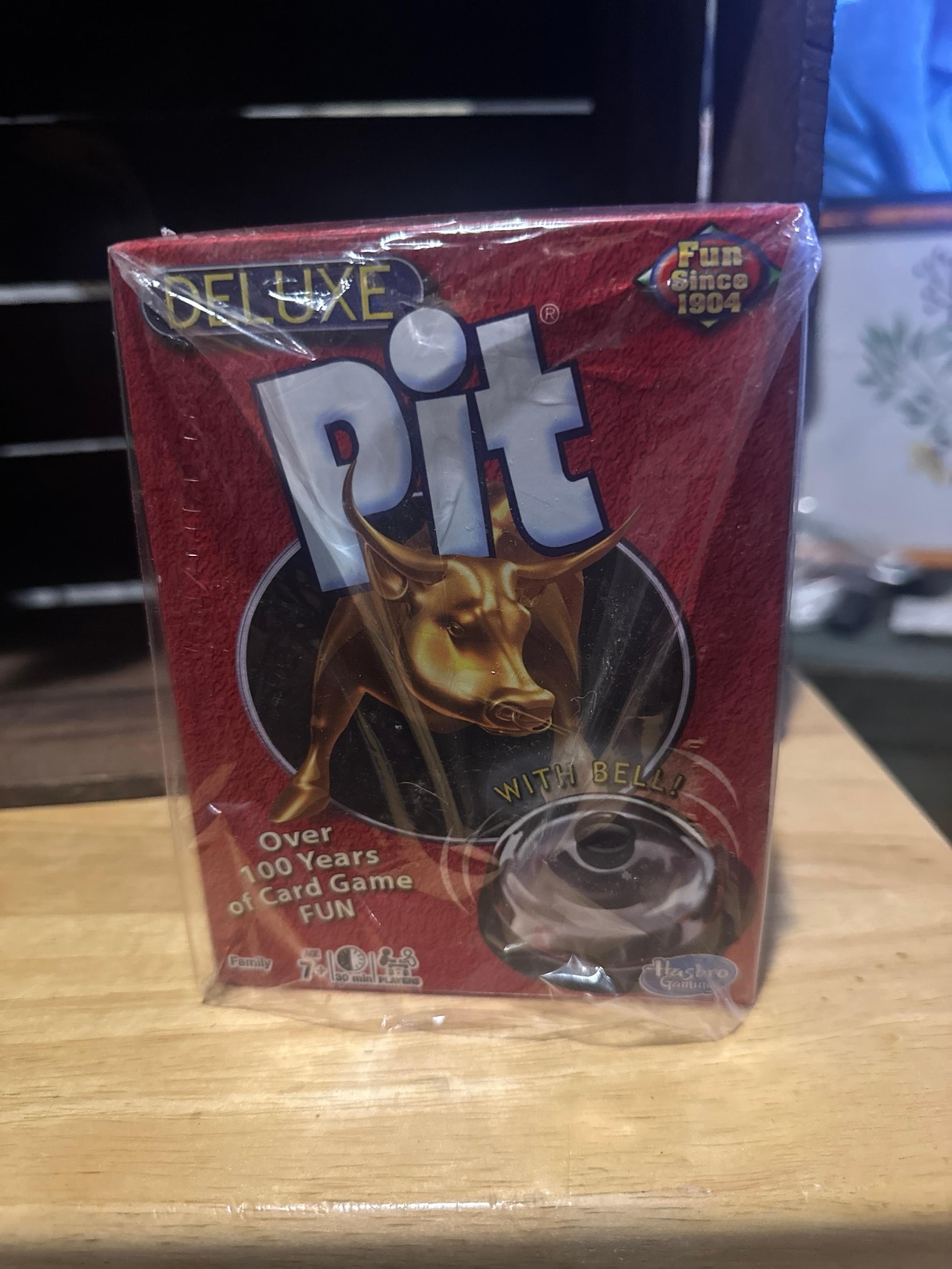 DELUXE PIT CARD GAME WITH BELL NEW UNUSED