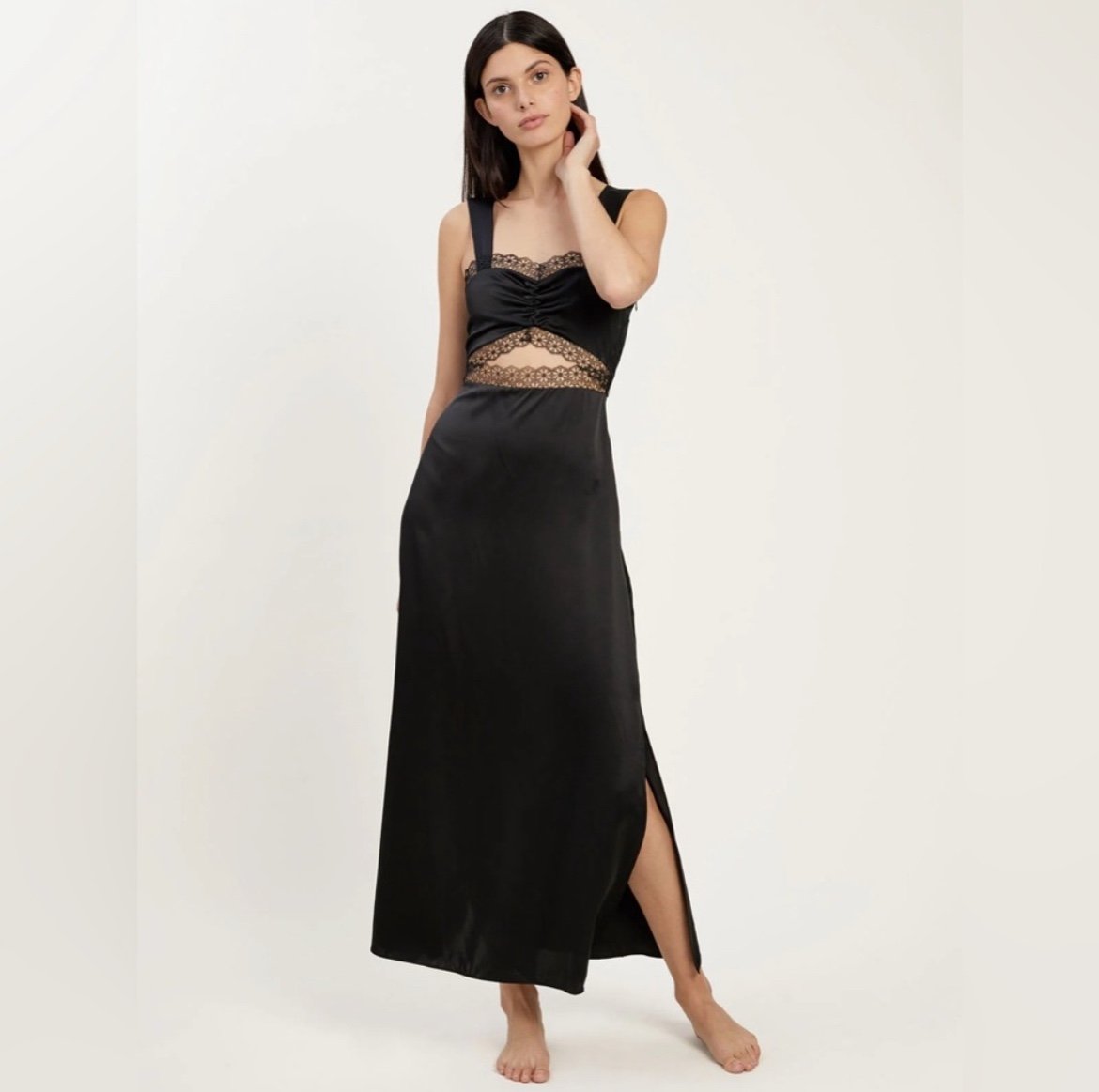 Morgan Lane Sisto dress silk black