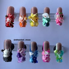 Kawaii Sanrio Junk French Tip Press On Nails