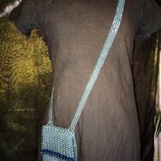 Chainmail cross-body purse