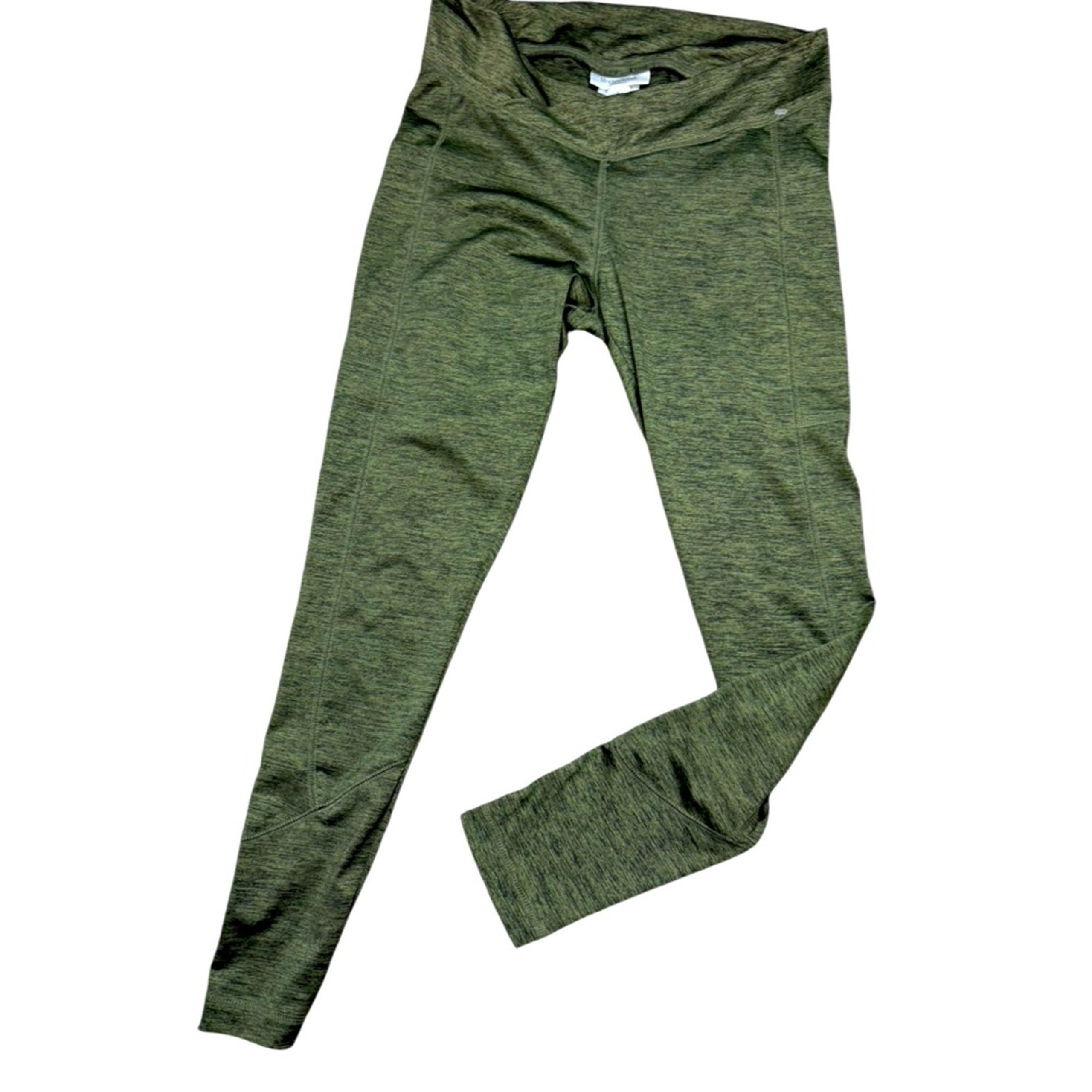 Motherhood Maternity Green & Black Heathered Leggings