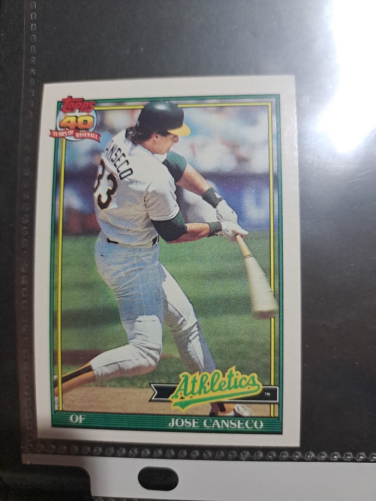 Topps baseball cards Jose Canseco