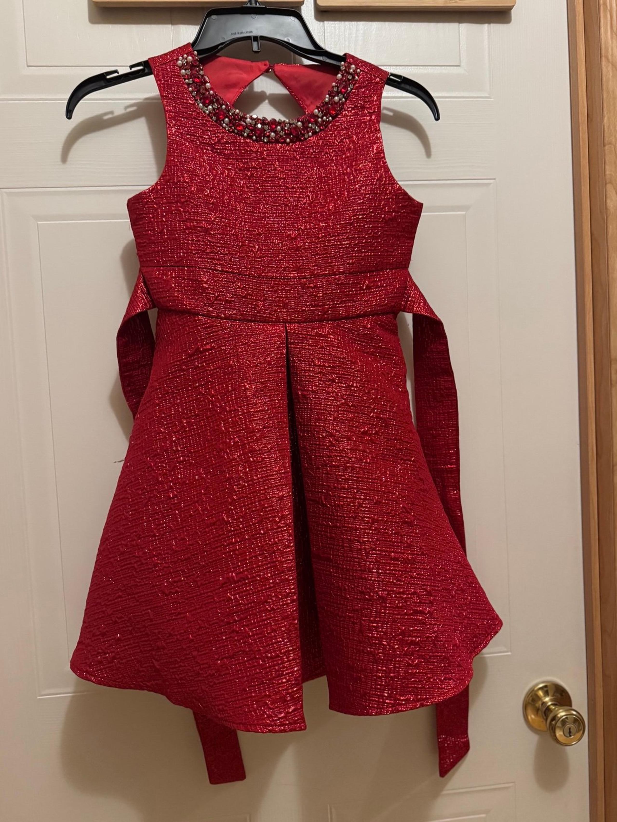 For Thst Special Valentine- Rare Editions Red Fancy Dress Sz 8 EUC