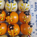 : 53 beautiful Hand painted wooden vintage Macrame large folk art craft beads