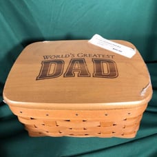 Longaberger World's Greatest DAD Address Basket Set