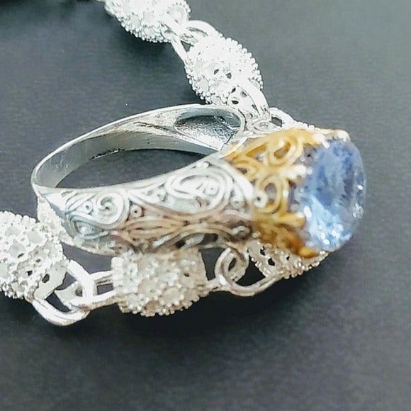 8+ TCW TOPAZ 925 STAMPED STERLING SILVER