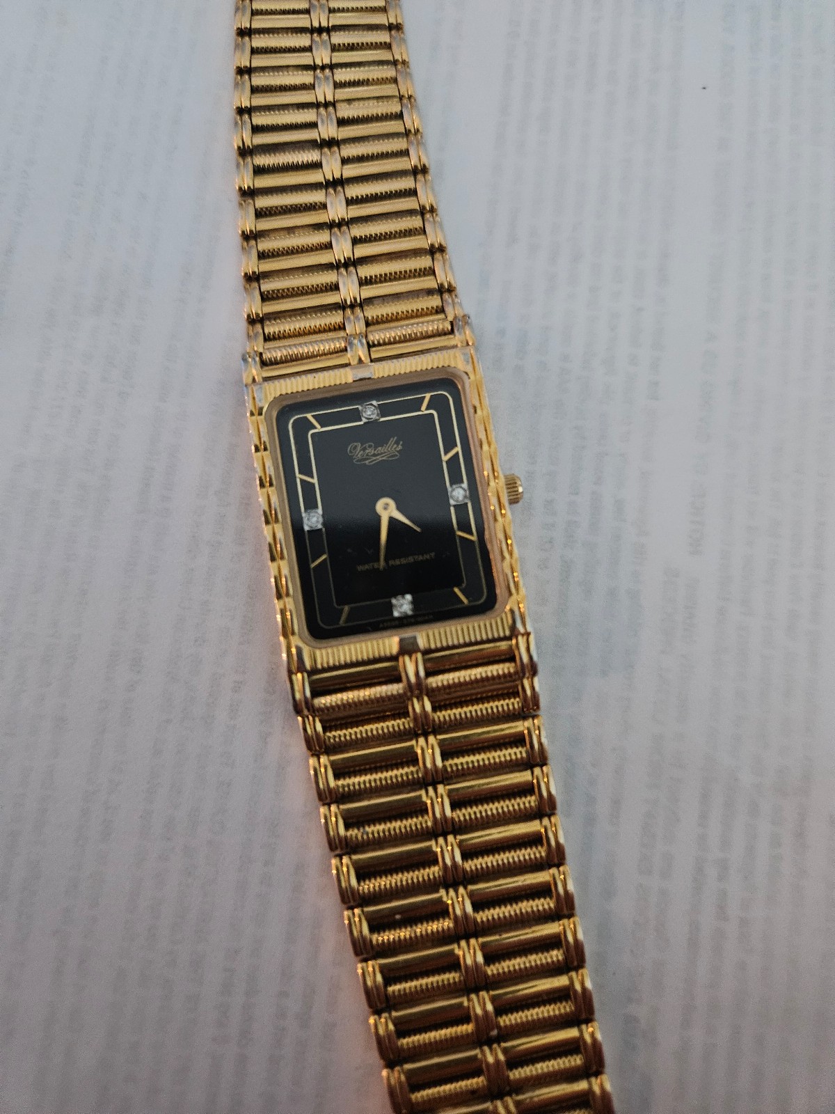 UNISEX VESAILLES GOLD TONE WATCH