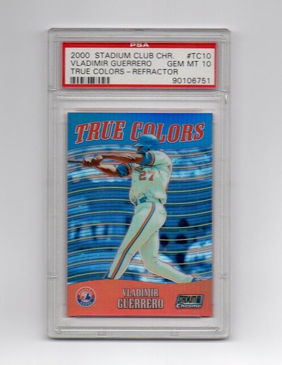 2000 Vladimir Guerrero Stadium Club Chrome True Colors REFRACTOR PSA 10 GEM MT
