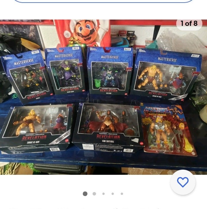 Masterverse HE-MAN X7 TOY LOT skeletor, moss man greyskull, origins battle