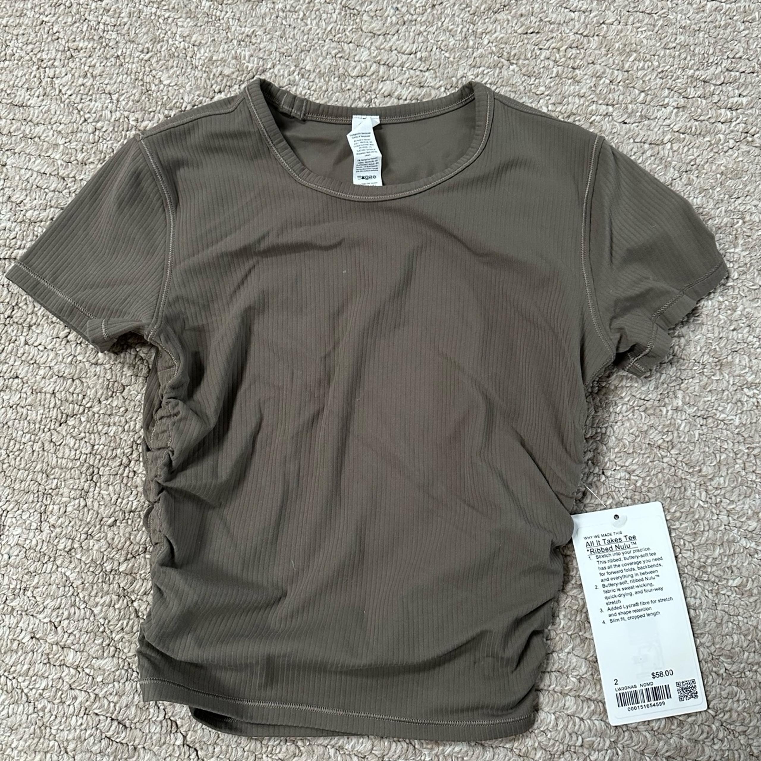 Lululemon All It Takes Ribbed Nulu Tshirt NWT