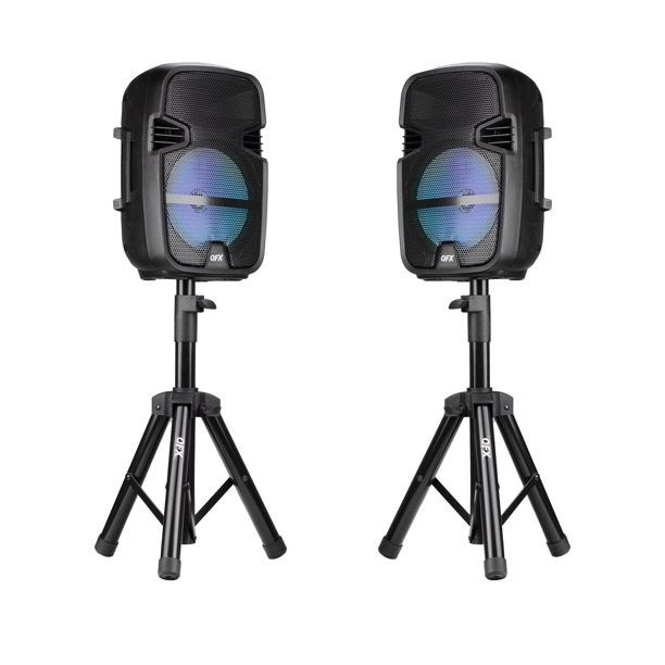 Twin 8-in Bluetooth Wireless Stereo Speakers
