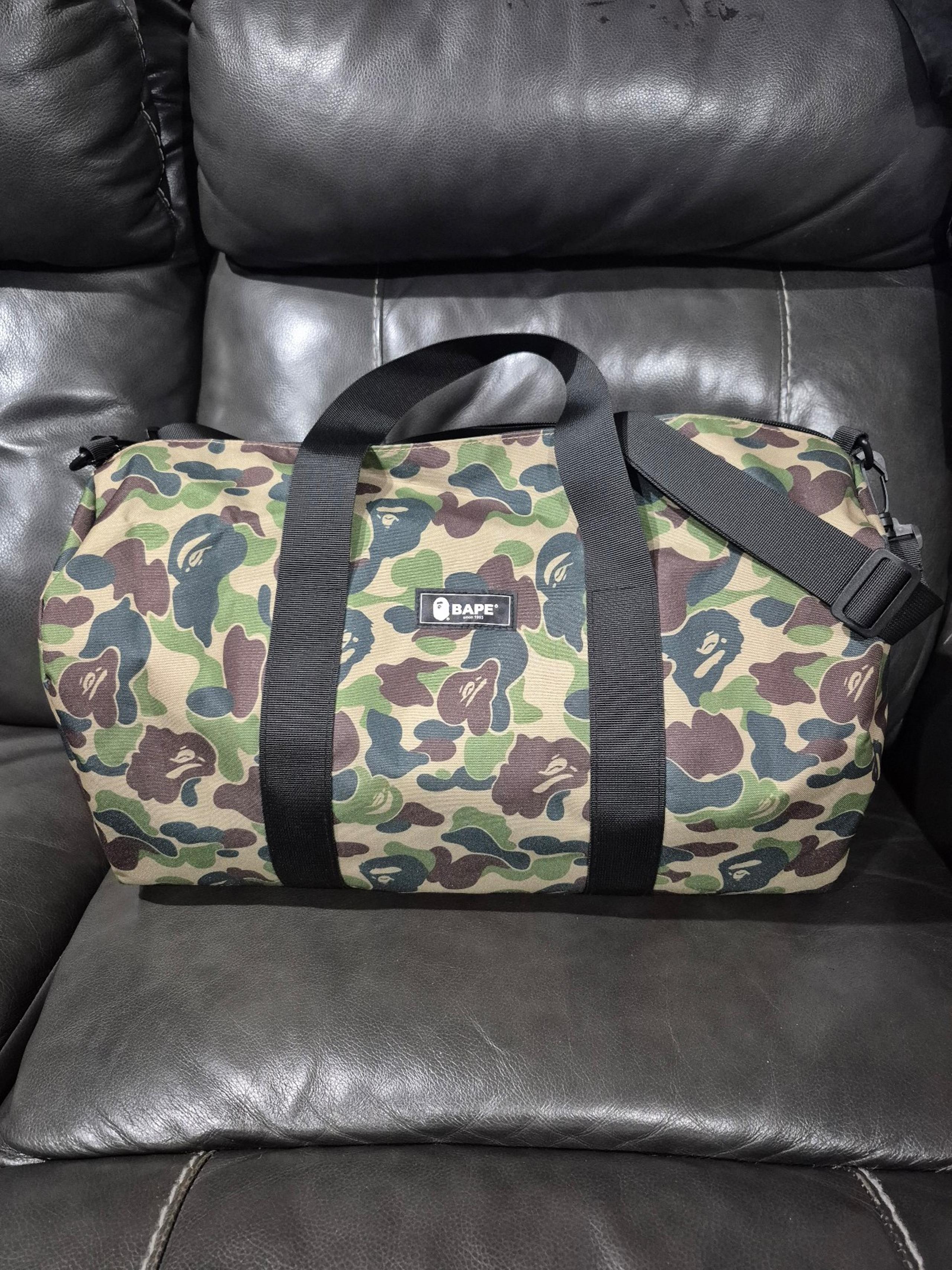 Camo Duffle from Spring 2020 emook Bape magazine bag