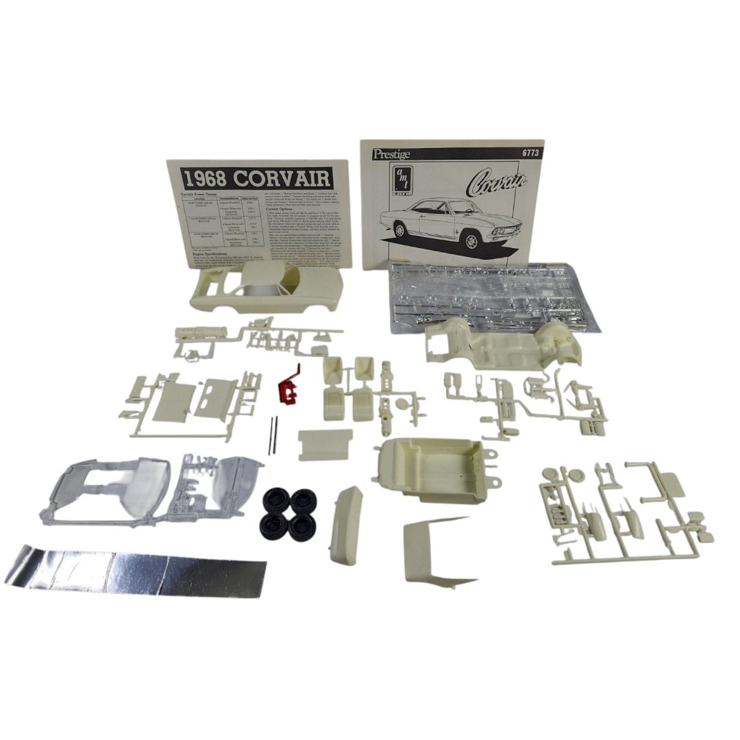 AMT ETRL Prestige 1969 Chevrolet Corvair 1/25 Scale Model Kit Open Complete