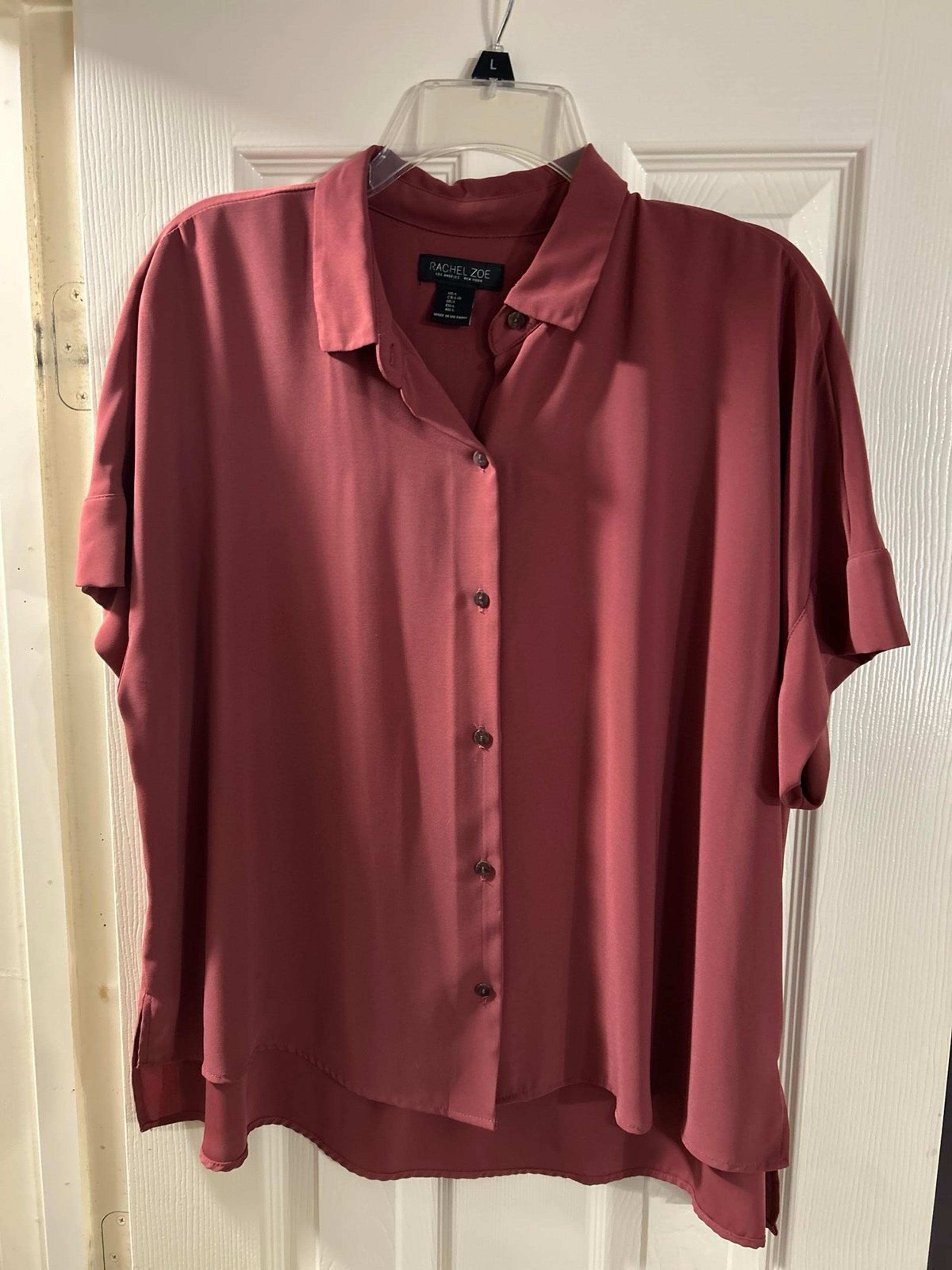Rachel Zoe Dark Mauve Size L Blouse