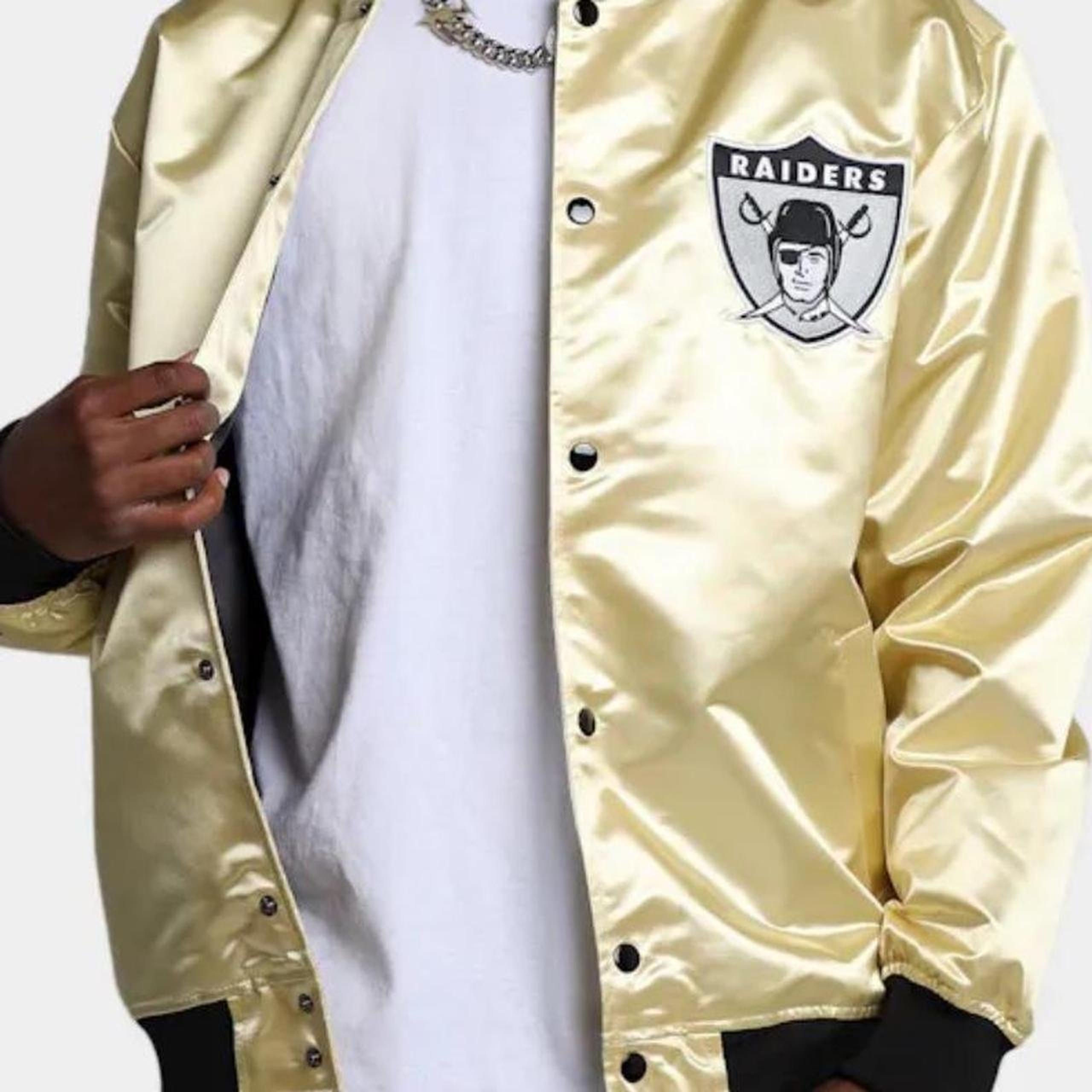 Mitchell & Ness Men's Raider Gold Jacket