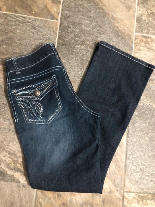 Low rise Embellished Flare Jean